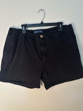 Meripex Black Chino Shorts Men’s 3XL Stretch Casual Shorts